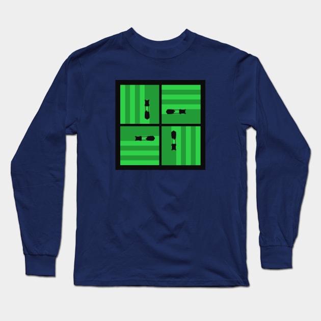 Suburban Synch Long Sleeve T-Shirt by Giddyup Graphics